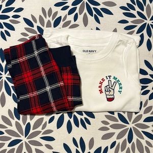 Old Navy toddler pajamas for the holidays!